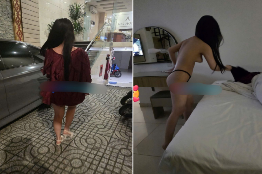 Chịch em phò xinh vội cởi quần áo